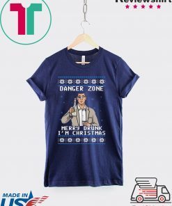 Archer Danger Zone Merry Drunk I’m Christmas T-Shirt
