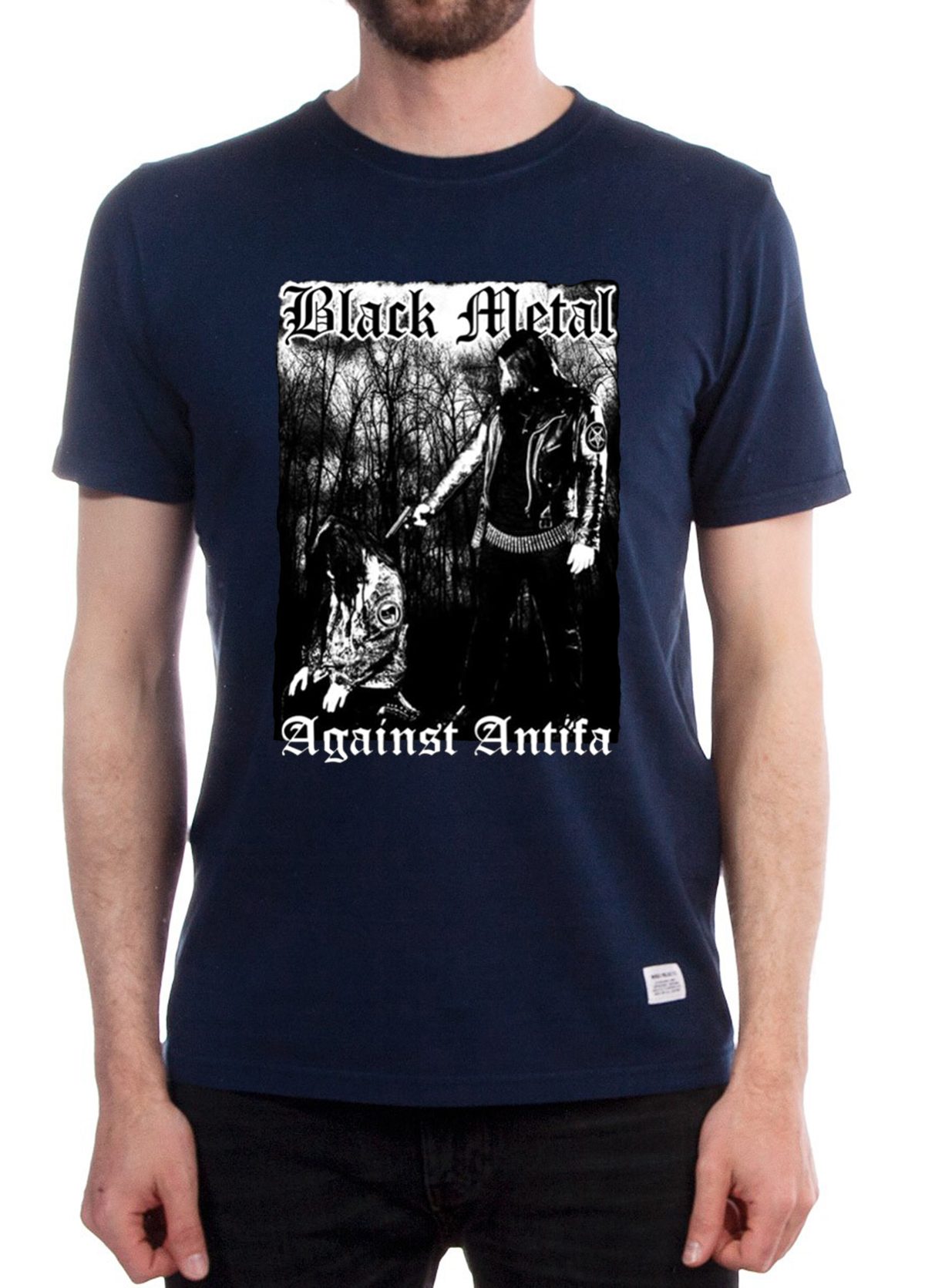 Offcial ‘Black Metal Against Antifa’ Tee Shirt Behemoth’s Nergal Reveals Tee