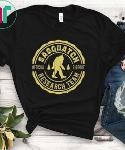 Bigfoot Shirt Finding Sasquatch Research Team Shirt