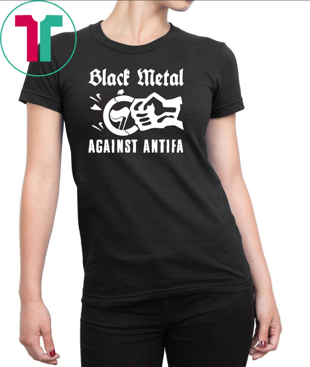 Black Metal Against Antifa T-Shirt