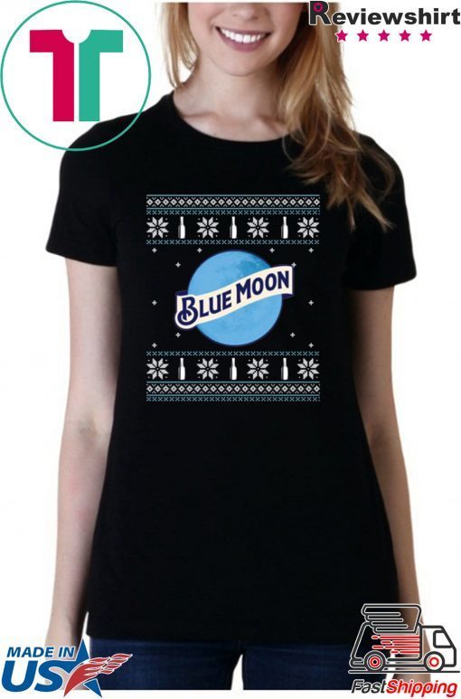 Blue Moon Beer Sweatshirt Blue Moon Beer Christmas Ugly T-Shirt