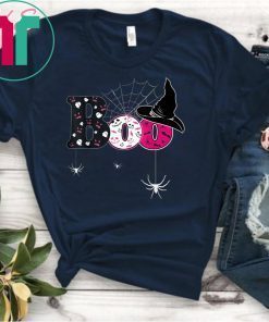 Boo Halloween Costume Shirt Bat Ghost Pumkin Hat Spider Top T-Shirt