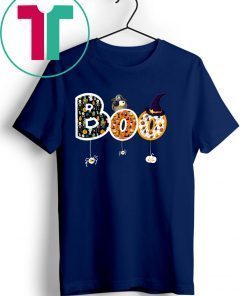 Boo Halloween Costume Spiders, Ghosts, Pumkin & Witch Hat T-Shirt