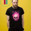 Breast cancer awareness fire skull Shirt