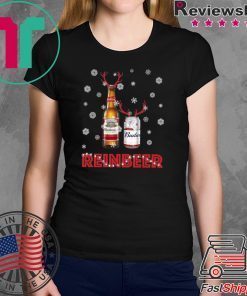Budweiser Reinbeer Funny Beer Reindeer Christmas T-Shirt