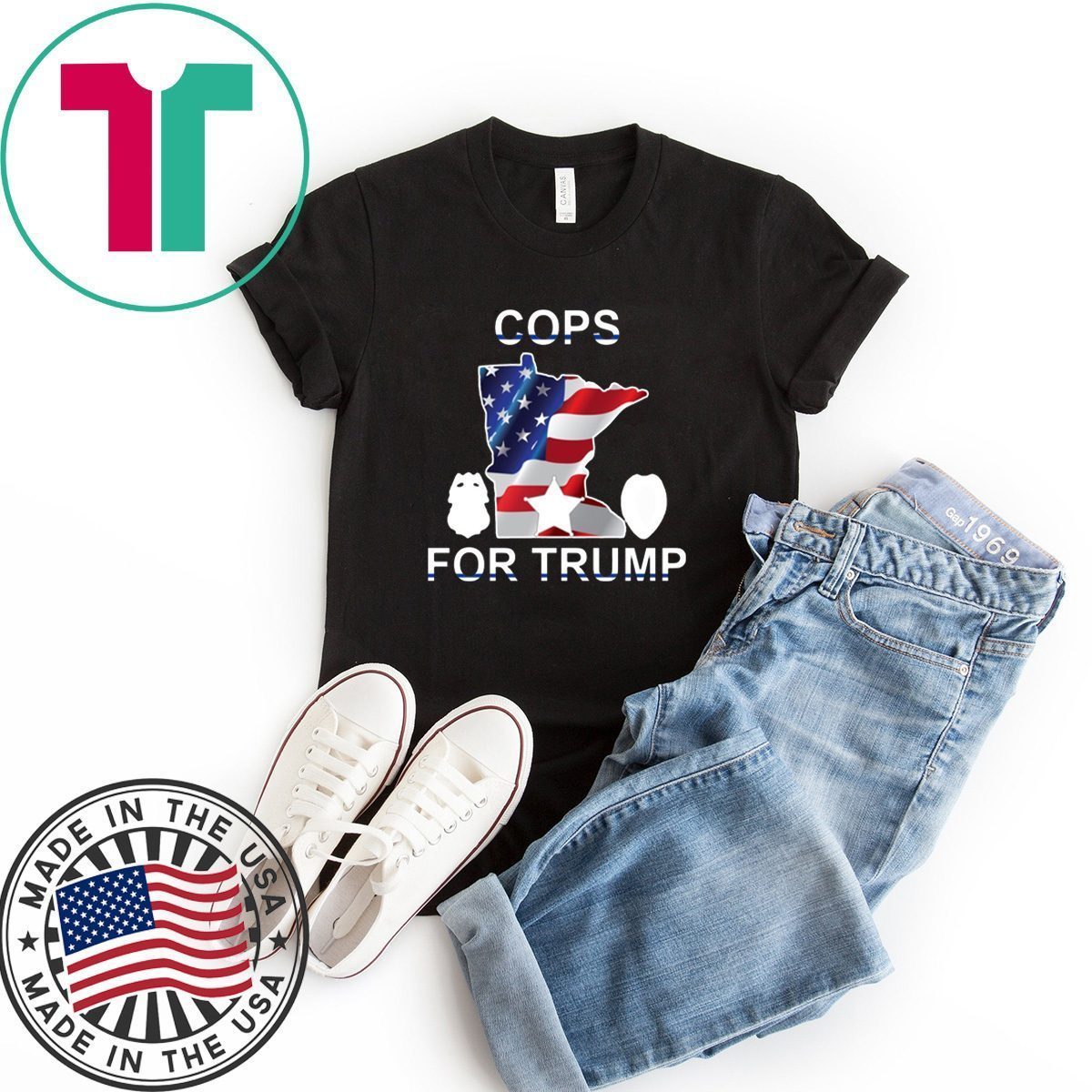 Buy Cops for Donald Trump Minnesota T-Shirt