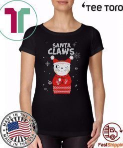 Santa Claws Cat Ugly Christmas Sweater Style 2020 T-Shirt