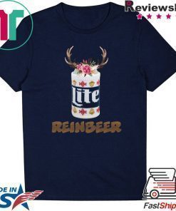 Can Miller Lite Reinbeer Funny Christmas Shirt