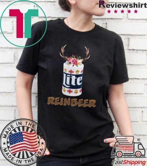 Can Miller Lite Reinbeer Funny Christmas Shirt