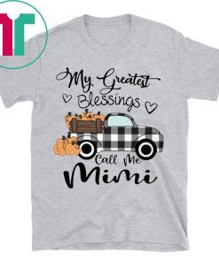 Car my greatest blessings call me Mimi Gift T-Shirt