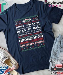 Central Perk monica monica have a happy hanukkah ugly christmas shirt