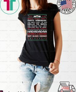 Central Perk monica monica have a happy hanukkah ugly christmas shirt