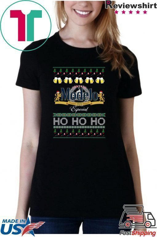 Cerveza Modelo Especial Beer Ho Ho Ho Ugly Christmas T-Shirt