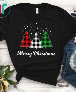 Christmas Santa Tree Xmas Christmas July Holiday Plaid Funny T-Shirt