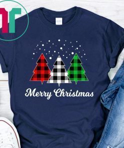 Christmas Santa Tree Xmas Christmas July Holiday Plaid Funny T-Shirt