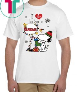 Christmas Snoopy I Love Being A Grandma Shirt