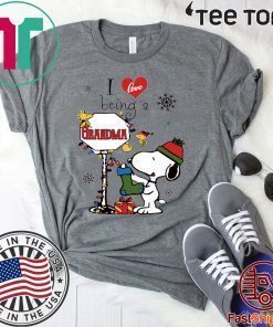 Christmas Snoopy I Love Being A Grandma t-shirts