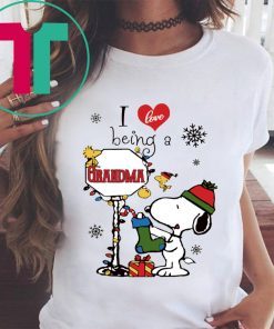 Christmas Snoopy I Love Being A Grandma Shirt