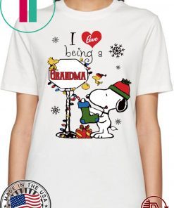 Christmas Snoopy I Love Being A Grandma t-shirts
