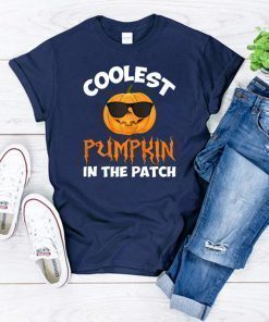 Coolest Pumpkin In The Patch Halloween Costume Kid Teacher T-Shirt
