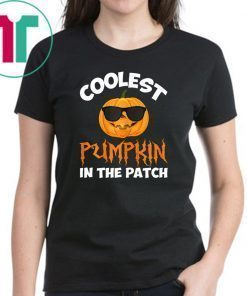 Coolest Pumpkin In The Patch Halloween Costume Kid Teacher T-Shirt