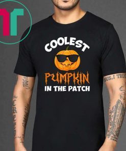 Coolest Pumpkin In The Patch Halloween Costume Kid Teacher T-Shirt