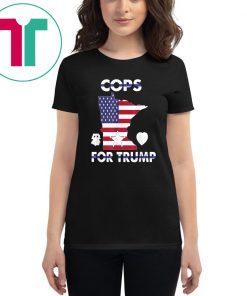 Cops For Trump Minneapolis Police Union USA Flag Gift T-Shirt