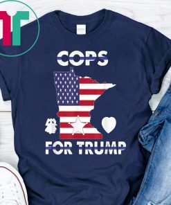 Cops For Trump Minneapolis Police Union USA Flag Gift T-Shirt