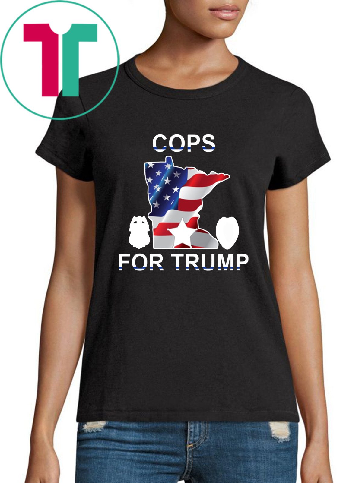 Cops for trump minnesota Tee Shirt Vote Donald Trump 2020