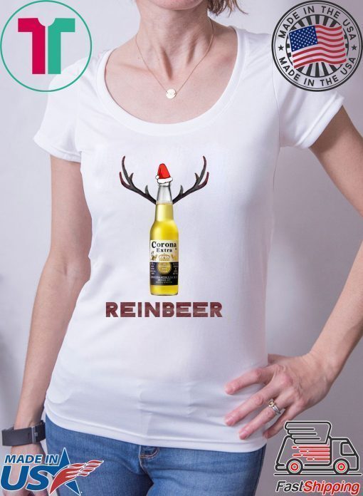 Corona Extra Beer Reinbeer Funny Christmas T-Shirt