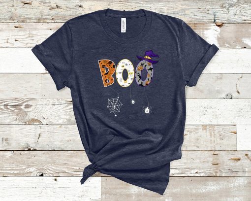 Cute Boo Halloween Costume Spider, Ghost, Pumkin, Witch Hat T-Shirt