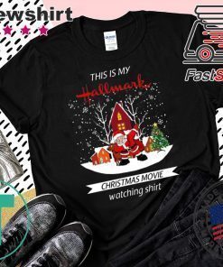 Dabbing Santa Claus Hallmark Christmas Movie Watching T-Shirt