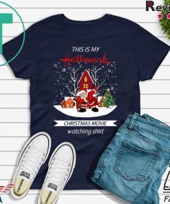 Dabbing Santa Claus Hallmark Christmas Movie Watching T-Shirt
