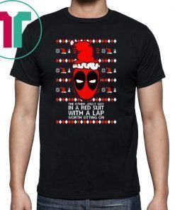 Deadpool the other jolly guy in a red suit Christmas T-Shirt