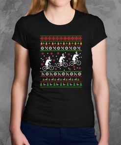 Deer Bike Christmas T-Shirt