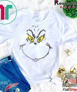 Dr Seuss Men’s Grinch Face Ugly Christmas T-Shirt