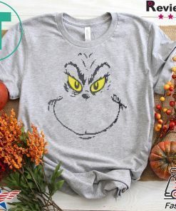 Dr Seuss Men’s Grinch Face Ugly Christmas T-Shirt