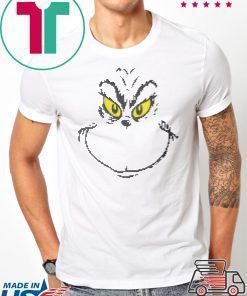 Dr Seuss Men’s Grinch Face Ugly Christmas T-Shirt