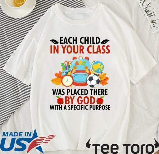 Each child in your class was placed there by God Shirt