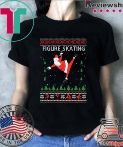 Figure Skating Ugly Christmas T-Shirt