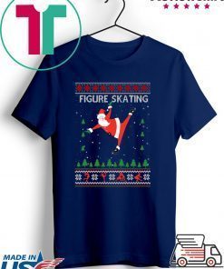 Figure Skating Ugly Christmas T-Shirt