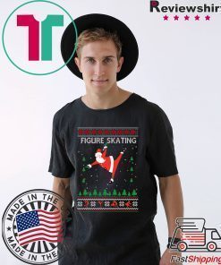 Figure Skating Ugly Christmas T-Shirt