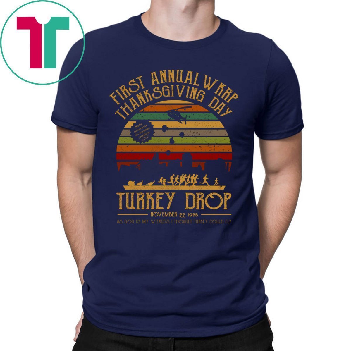 First Annual Wkrp Thanksgiving Day Turkey Drop Vintage Shirt