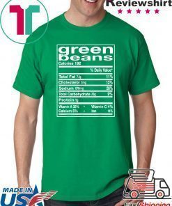 Funny Green Bean Facts Thanksgiving Matching T-Shirt