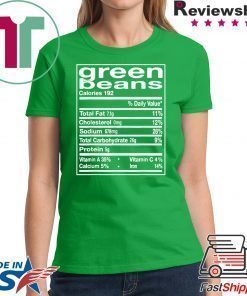 Funny Green Bean Facts Thanksgiving Matching T-Shirt
