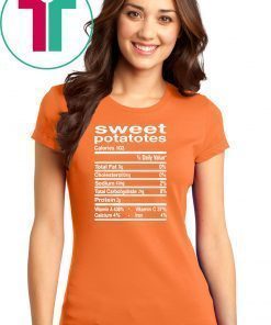 Funny Sweet Potato Nutrition Thanksgiving Costume Gift T-Shirt