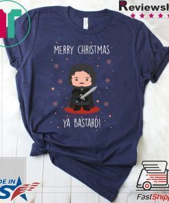 Game of Thrones GOT Jon Snow Merry Christmas Ya Bastard T-Shirt