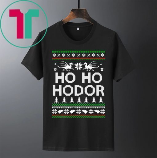 Game of throne HO HO Hodor Christmas Shirt