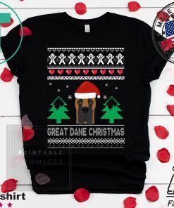 Great Dane Christmas ugly T-Shirt