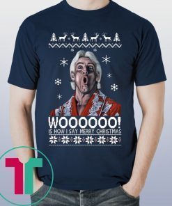 Green Ric Flair Woo Christmas Shirt
